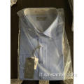 Camicia da uomo estiva 100% cotone tinta in filo